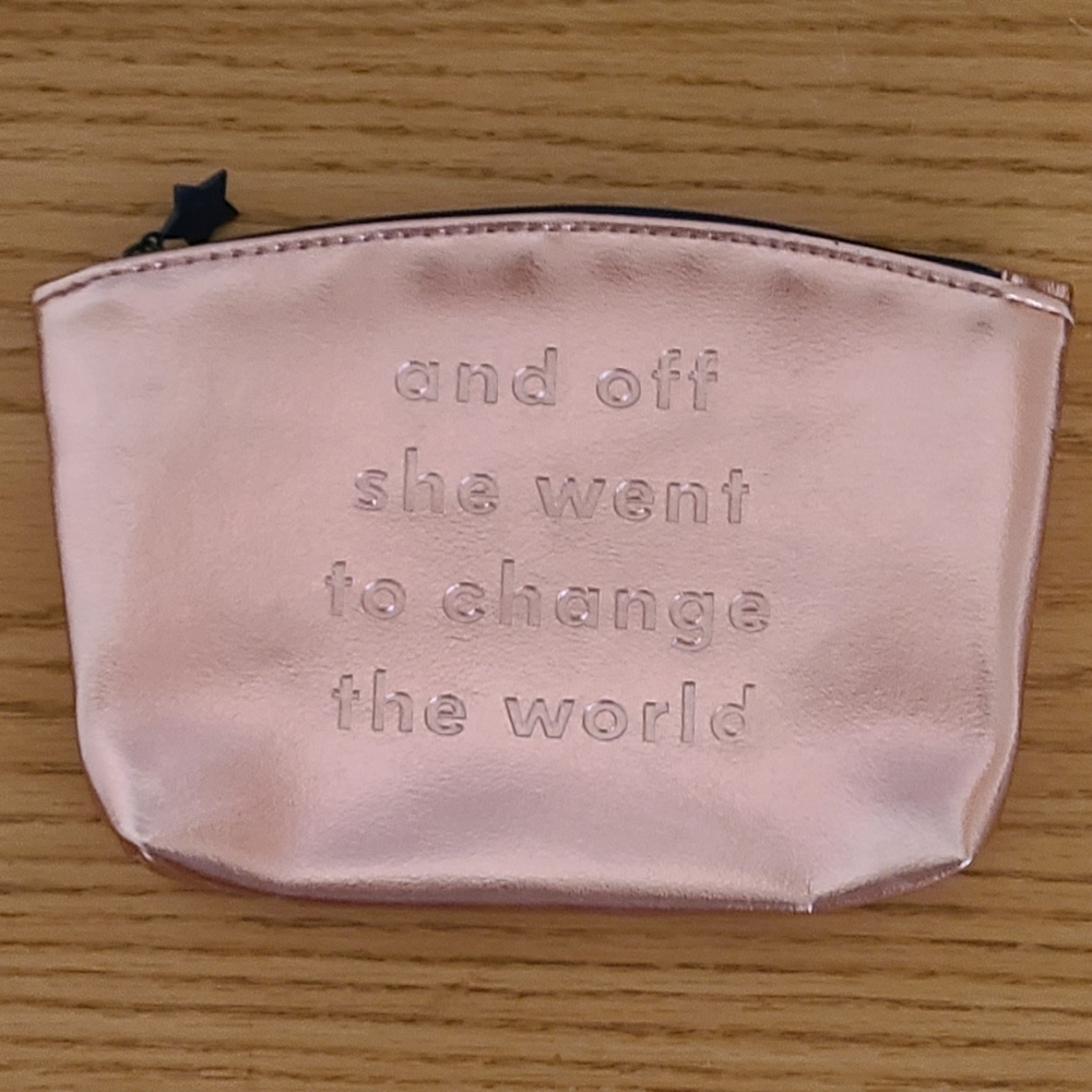 IPSY Pink Metallic Makeup Bag
